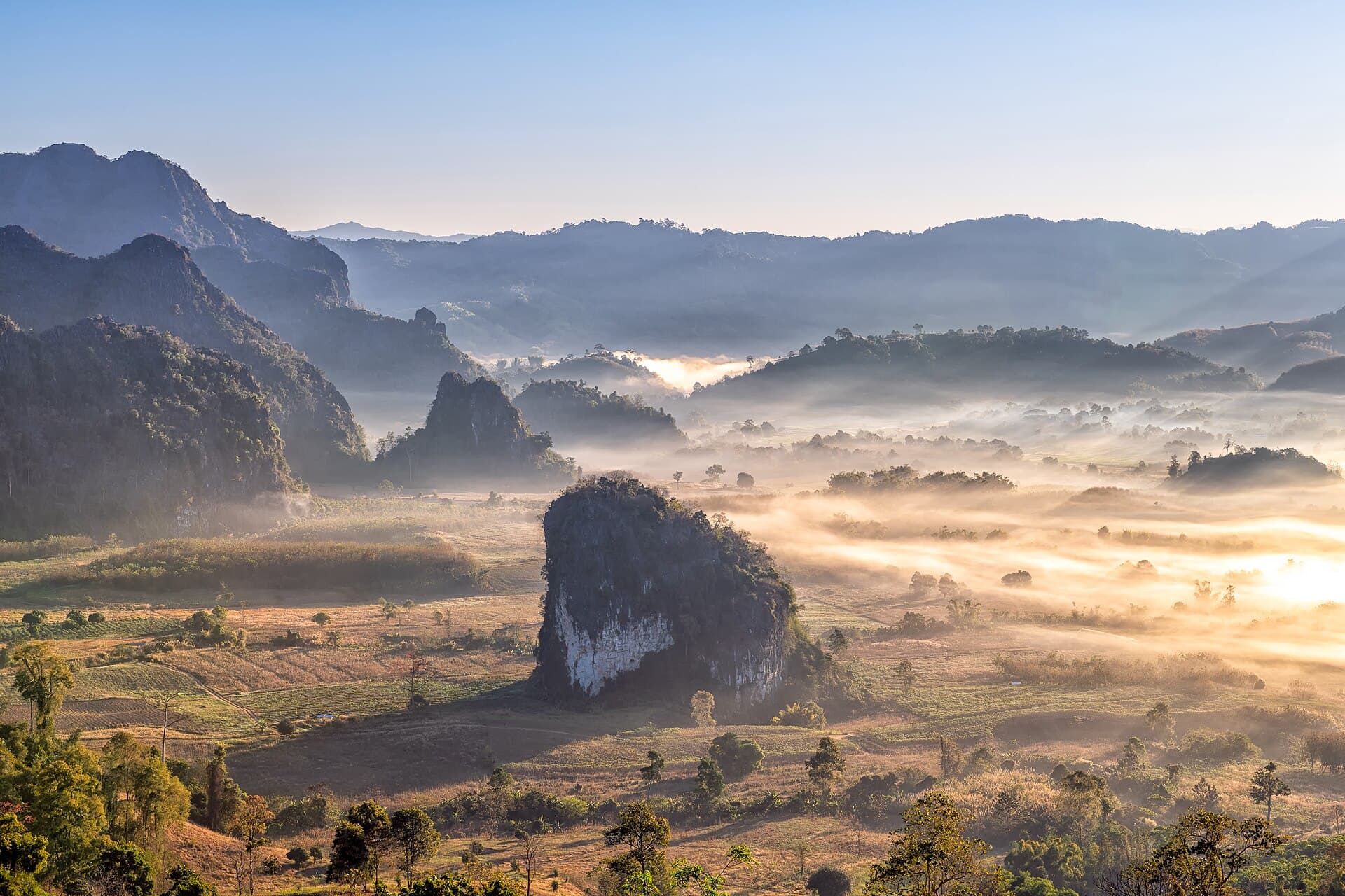 Thailand landscape — Wildfires in Thailand